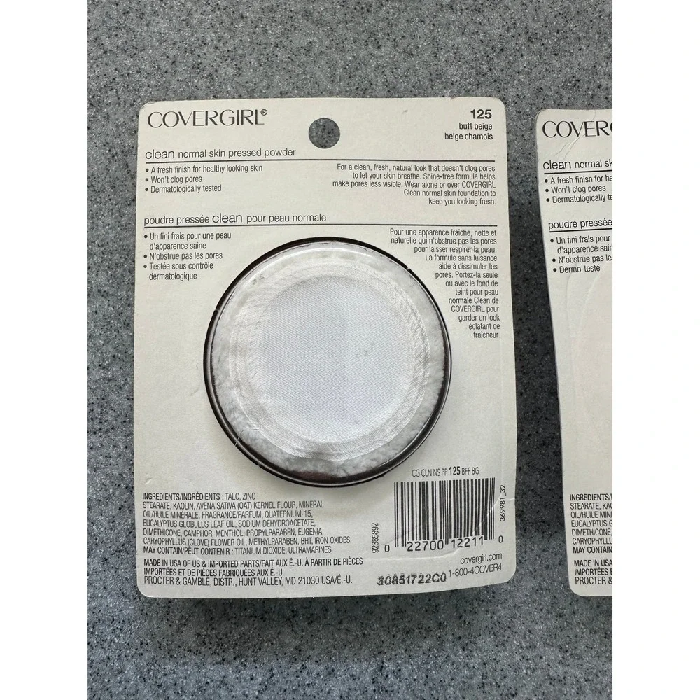 New Covergirl Pressed Powder #125 Buff Beige lot of 2